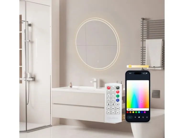 KSiX Badezimmerleuchte Oasis Smart Spiegel RGB + CCT 70 cm