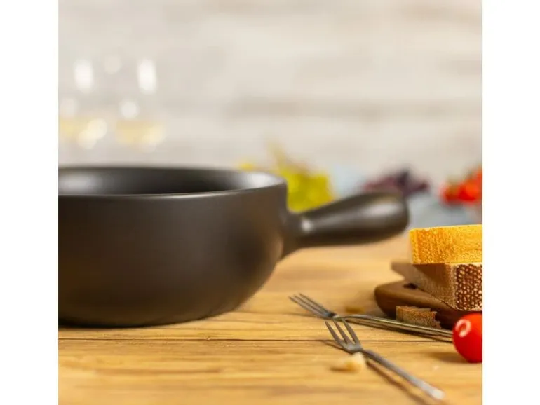 Kuhn Rikon Fondue-Caquelon Classic Schwarz matt