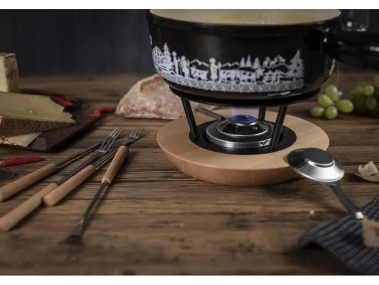 Kuhn Rikon Fondue-Caquelon Induktion Alpweide Schwarz