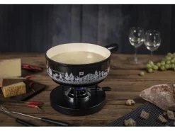 Kuhn Rikon Fondue-Caquelon Induktion Alpweide Schwarz