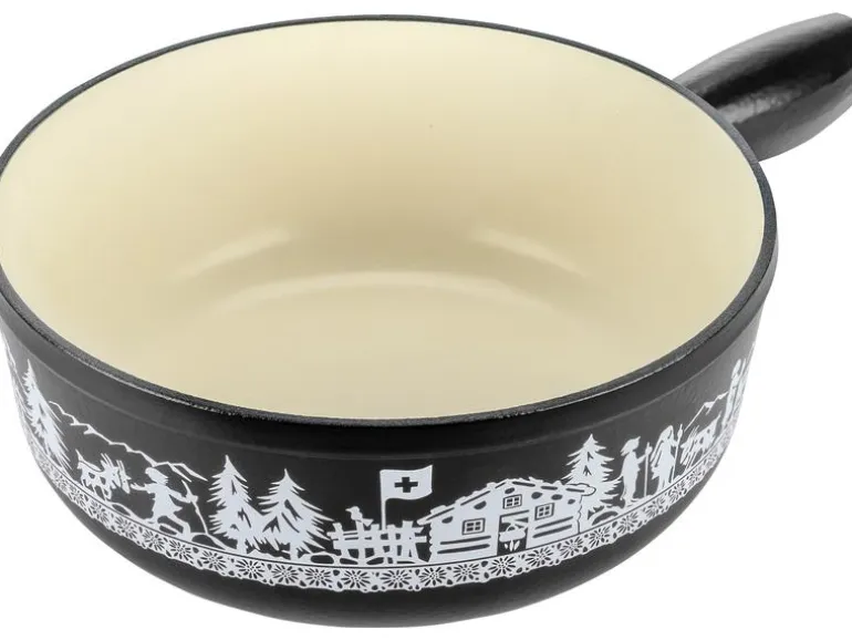 Kuhn Rikon Fondue-Caquelon Induktion Alpweide Schwarz