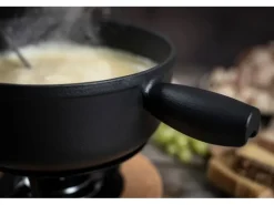 Kuhn Rikon Fondue-Caquelon Induktion Schwarz matt