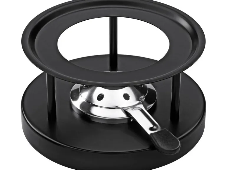 Kuhn Rikon Käsefondue-Set Induktion 9 Teile, Schwarz/Rot