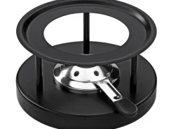Kuhn Rikon Käsefondue-Set Induktion Alpweide 8 Teile, Schwarz/Weiss