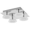 Ledvance Badezimmerleuchte SMART+ Orbis Wave, 4 x 5 W, Chrome, 30 cm