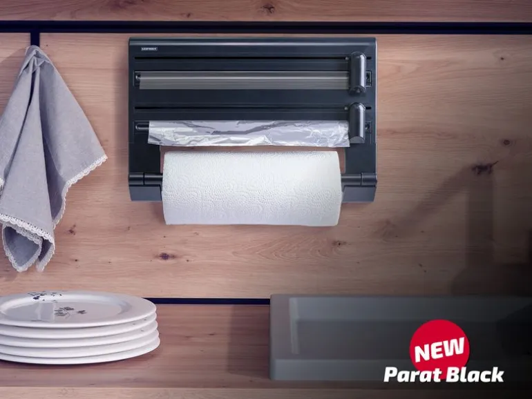 Leifheit Wandrollenhalter Parat Schwarz