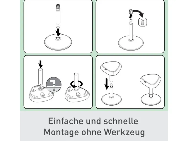 Leitz Ergo Active Sitzhocker Hellgrau