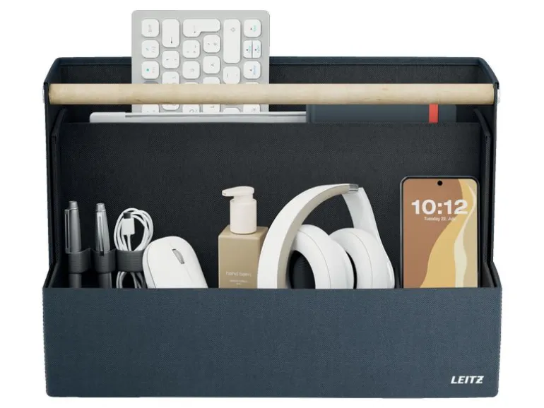 Leitz Ergo Schreibtisch-Organizer aus Stoff, Samtgrau