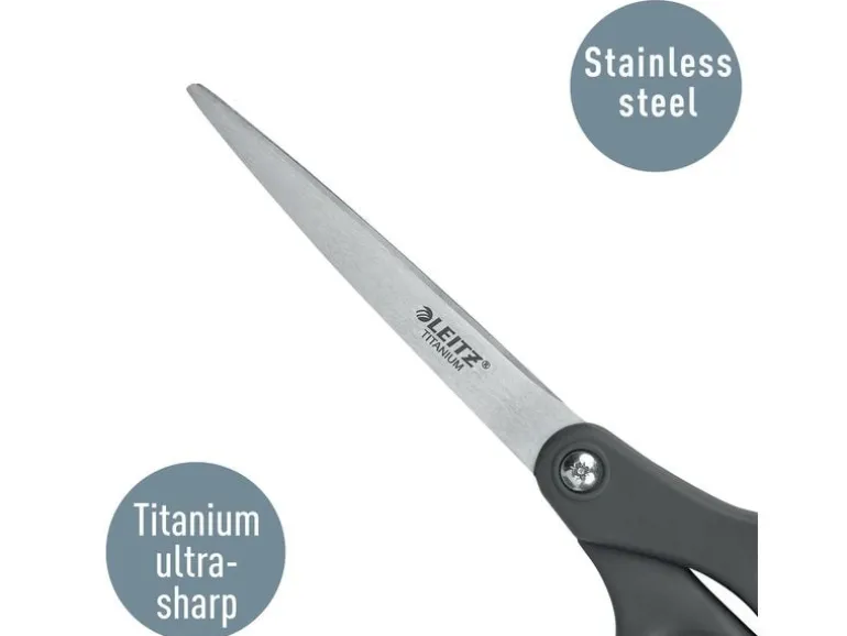 Leitz Schere Titan Schere 18 cm, Titanium