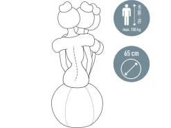 Leitz Sitzball Ergo Active 65 cm, Dunkelgrau