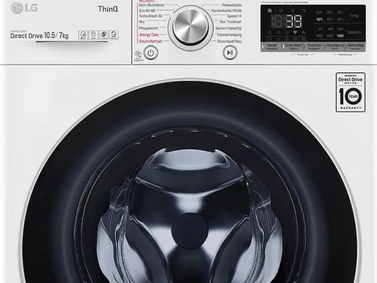 LG Waschtrockner V7WD107H2E 10.5 kg / 7 kg