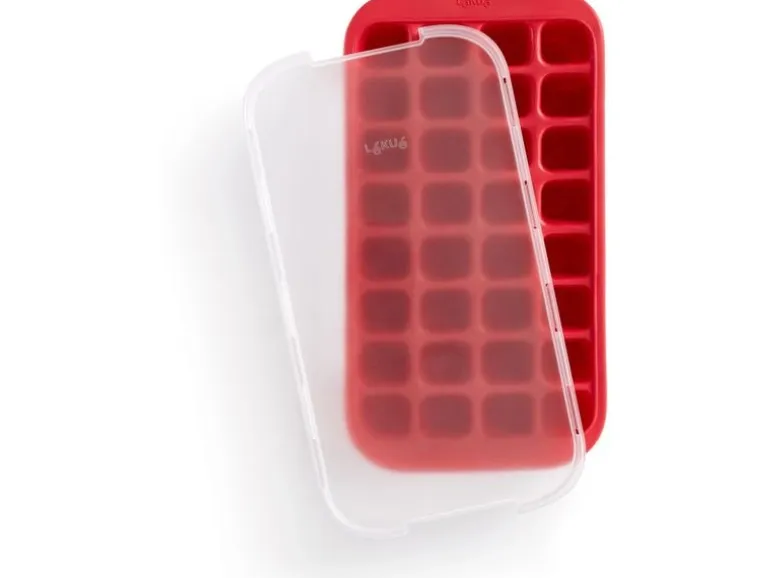 Lékué Eiswürfelform Rot