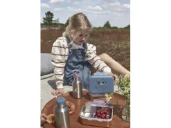 Lässig Lunchbox Edelstahl Traktor Blau/Silber