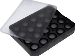Lurch Eiswürfelform kleine Kugeln Schwarz / Transparent, Ø 3 cm