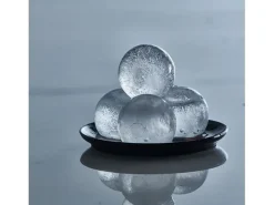 Lurch Eiswürfelform kleine Kugeln Schwarz / Transparent, Ø 3 cm