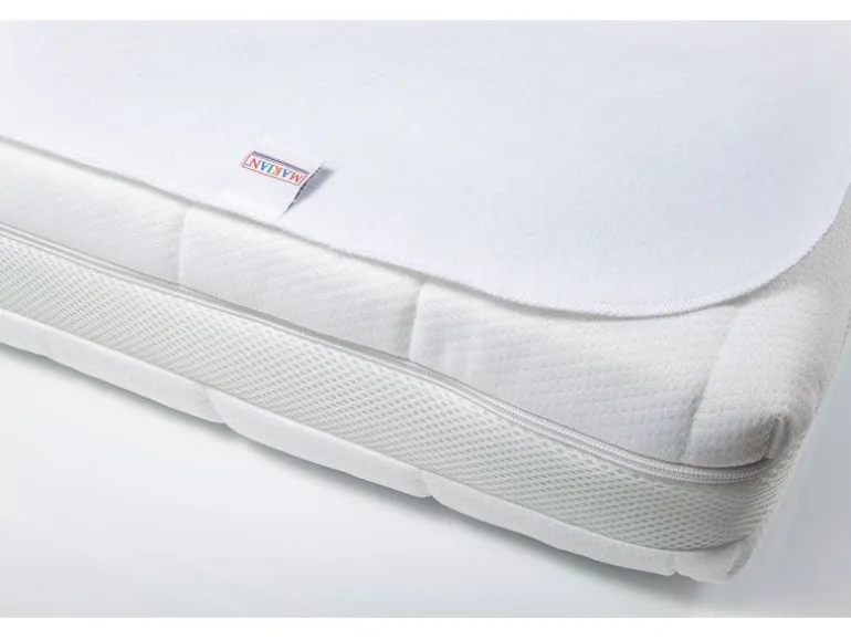 MAKIAN Matratzenschutz Molton, 1-er Pack 40 x 90 cm, Weiss