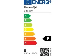 Markslöjd Stehleuchte Flex, 3000K, 5W, Schwarz/Chrom