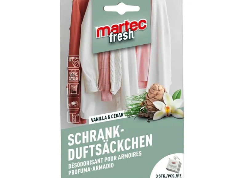 Martec Schrank-Duftkissen Vanille & Zeder 3 Stück