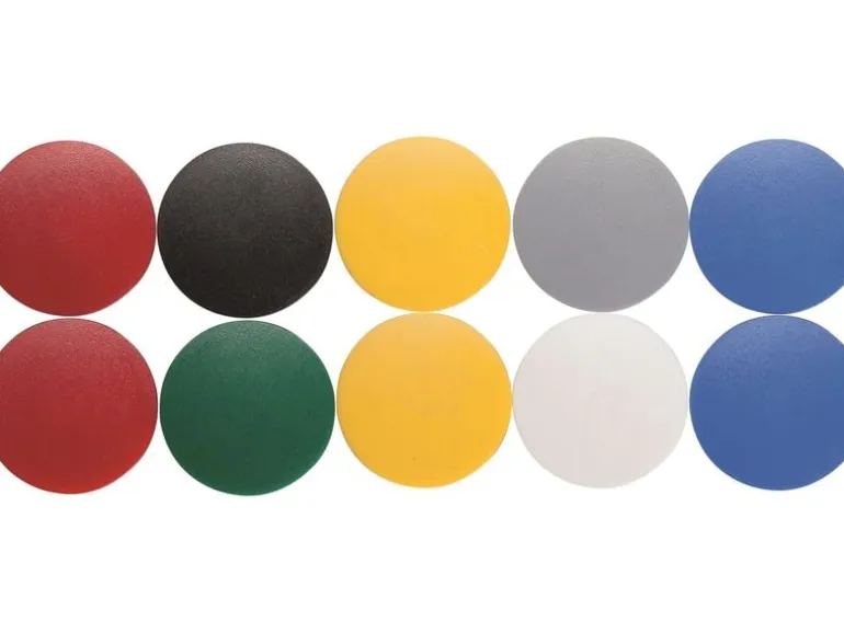 Maul Haftmagnet Solid Ø 32 mm, 800 g, farbig sortiert, 10 Stück