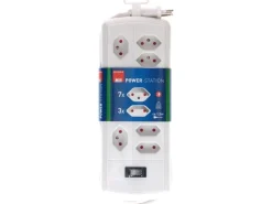 Max Hauri Kabelbox mit Steckerleiste 7x T13 Weiss