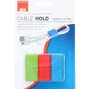 Max Hauri Kabel-Clip Hold, 6 Stück, Grün, Rot, Blau