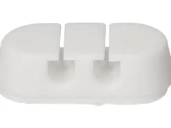 Max Hauri Kabelhalter Double Stop Set 6 x Weiss, 1 Stück