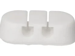 Max Hauri Kabelhalter Double Stop Set 6 x Weiss, 1 Stück