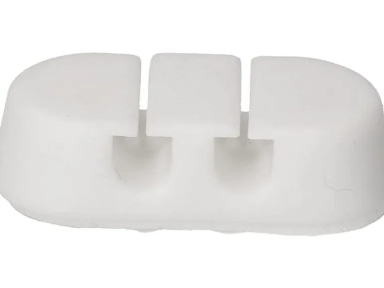 Max Hauri Kabelhalter Double Stop Set 6 x Weiss, 1 Stück