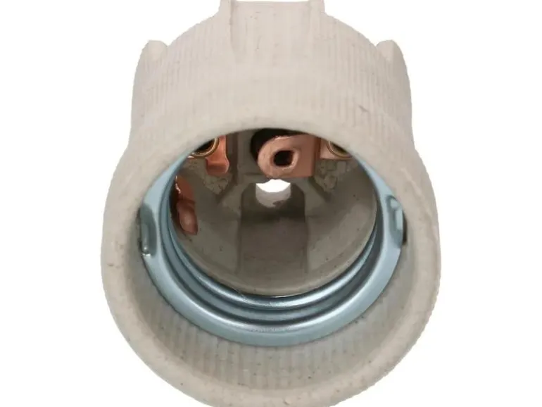 Max Hauri Lampenfassung E27 5kV, M4 Durchgangslöcher