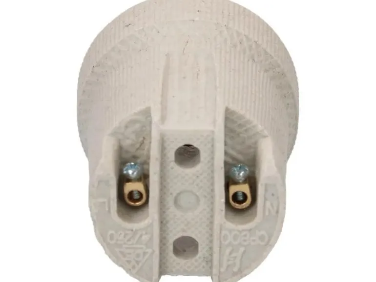 Max Hauri Lampenfassung E27 5kV, M4 Durchgangslöcher