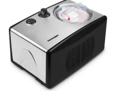 Medion Glacemaschine MD 18387 0.8 l, Schwarz/Silber