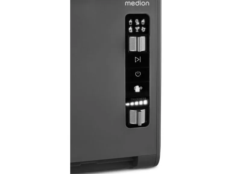 Medion Glacemaschine Slush Ice Maker, 2.6 l, Grau