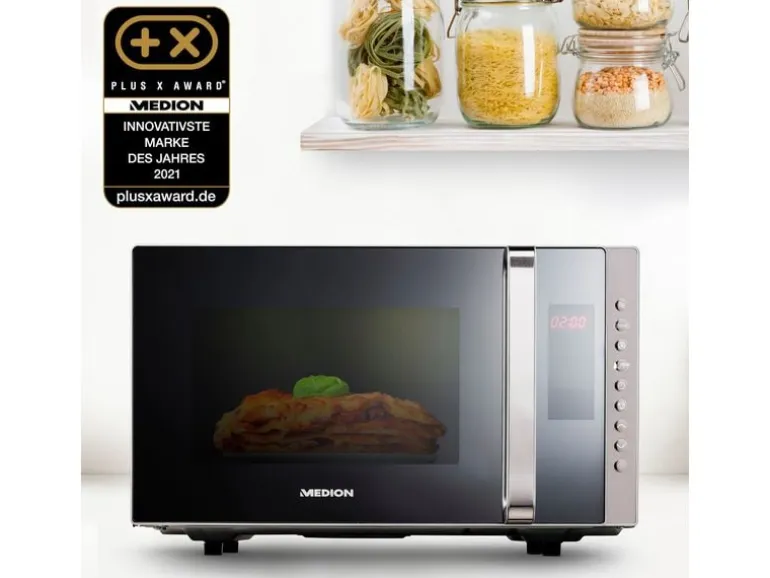 Medion Mikrowelle mit Grill MD 17495 Grau