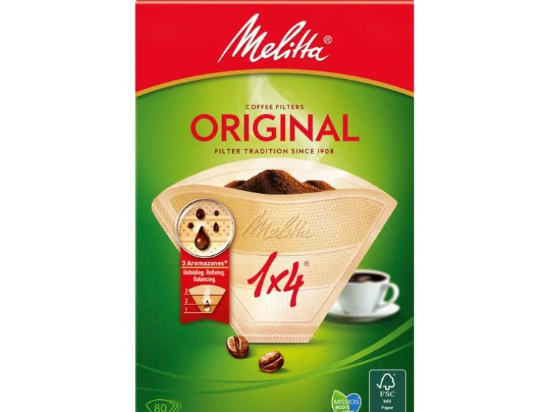 Melitta Filtertüte Original 1 x 4 / 80 Stück 1x4 80 Stück