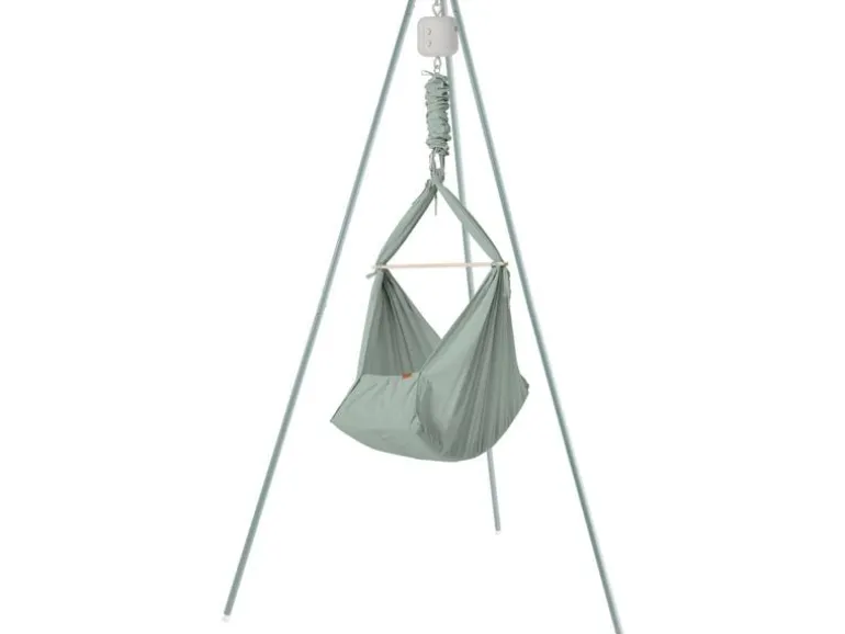 Membantu Babyhängematte Basic Set mit Ständer Sage Green