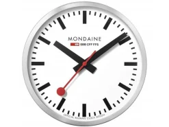 Mondaine Wanduhr Quartz Ø 25 cm, Silber