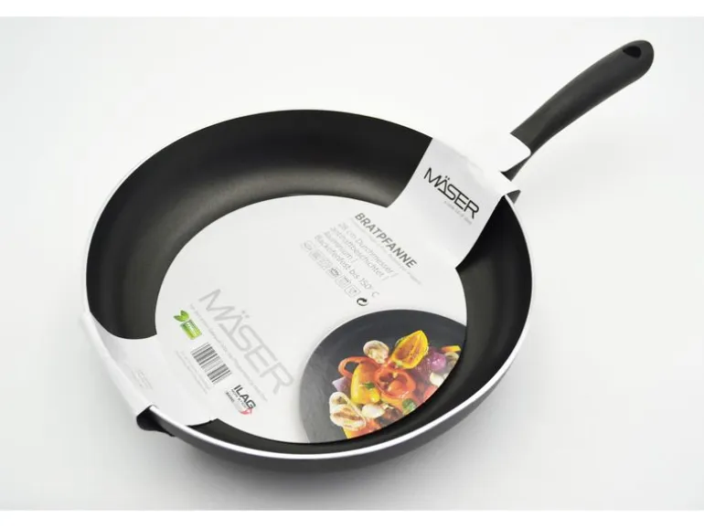 Mäser Bratpfanne IZAR 28 cm, Schwarz
