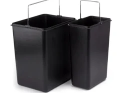 MSV Recyclingbehälter 24 l, Schwarz/Grau