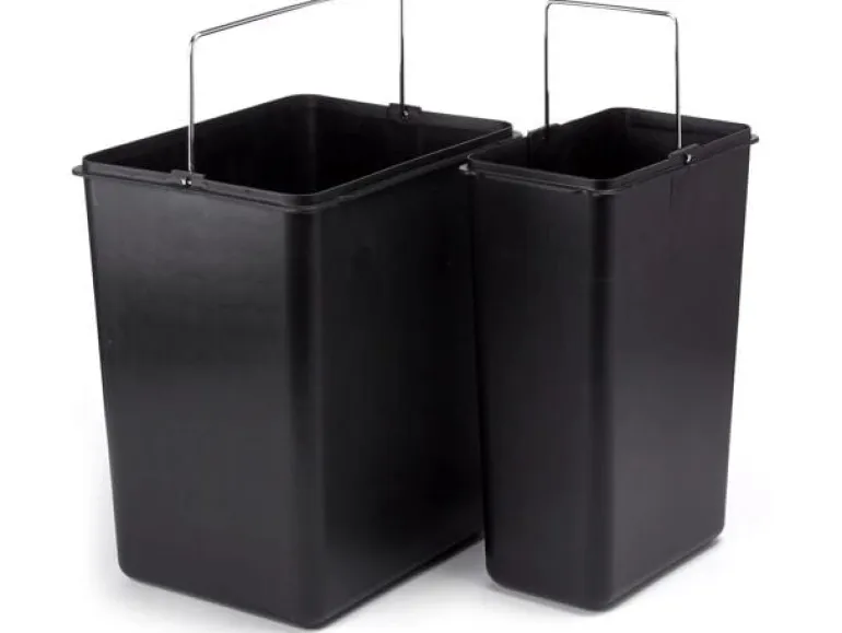 MSV Recyclingbehälter 24 l, Schwarz/Grau
