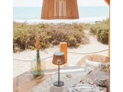new Garden Okinawa Bambus-Solar-Tischlampe
