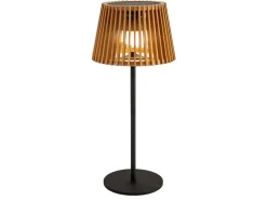 new Garden Okinawa Bambus-Solar-Tischlampe