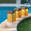 new Garden Okinawa Lantern kabellose, tragbare Laterne Braun