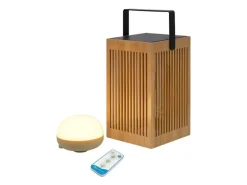 new Garden Okinawa Lantern kabellose, tragbare Laterne Braun