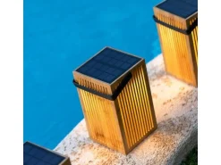 new Garden Okinawa Lantern kabellose, tragbare Laterne Braun