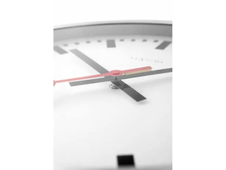 NeXtime Wanduhr Station Ø 35 cm Weiss