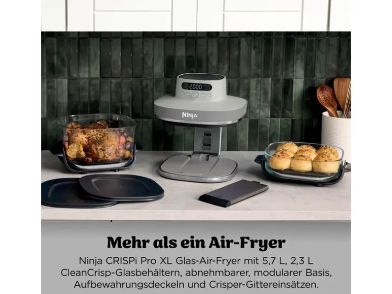 Ninja Crispi Pro 7-in-1 Glas-Air-Fryer Beige