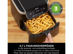 Ninja Heissluft-Fritteuse Pro schwarz 4.7 l