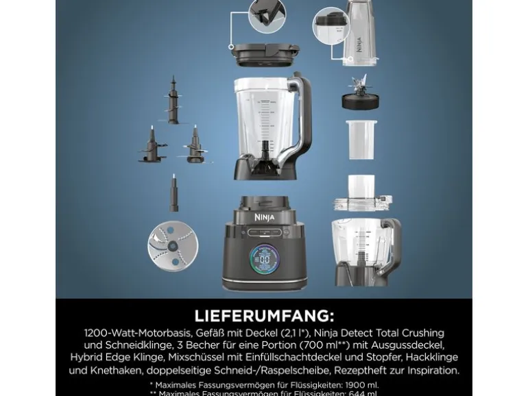 Ninja Standmixer Detect Power Pro Schwarz