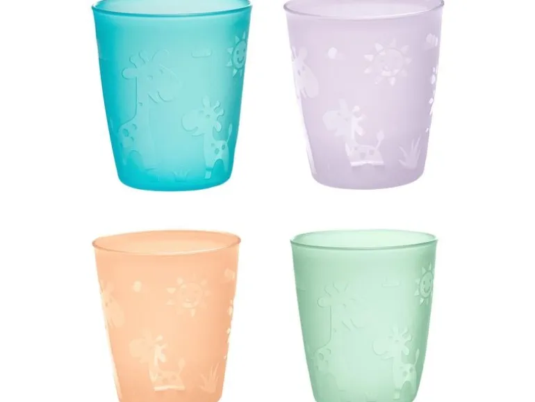 Nip Kindertrinkbecher Bunt gemischt 4 Stk.