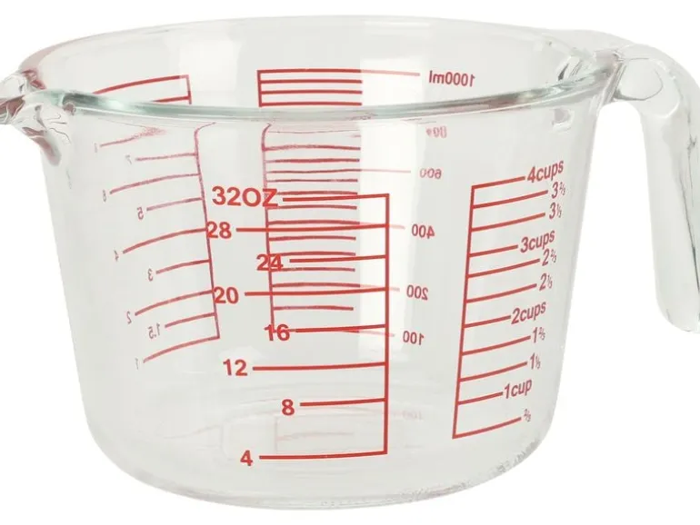 Nize Messbecher 1 Liter, Transparent